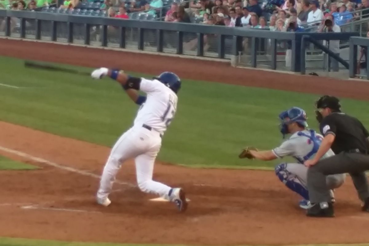 Hector Olivera, seen here earlier this season in Double-A Tulsa, began a rehab assignment on Tuesday night.