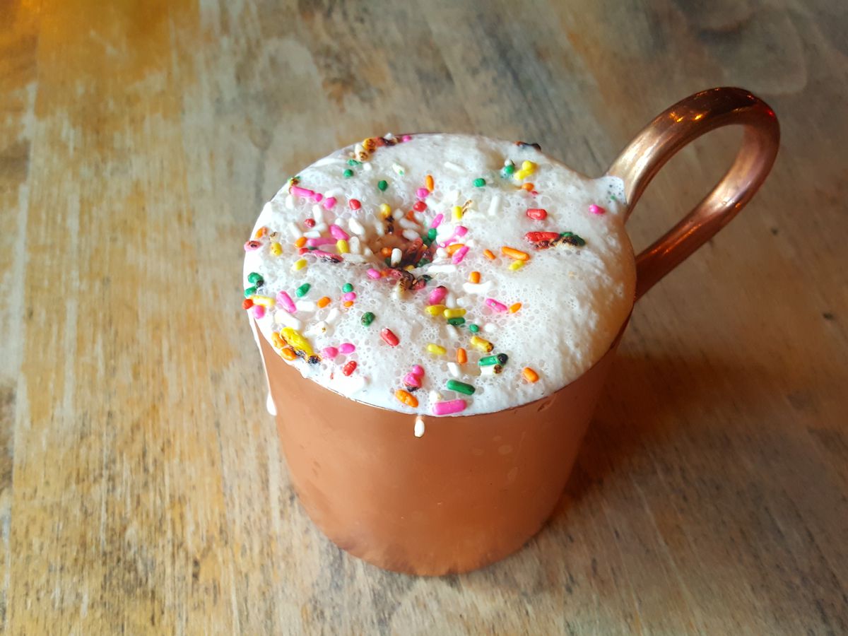 McClellan’s Retreat offers an E-Z Bake Oven ($12) with Sacred Bond brandy, house made eggnog, and Foro Amaro whipped cream. 