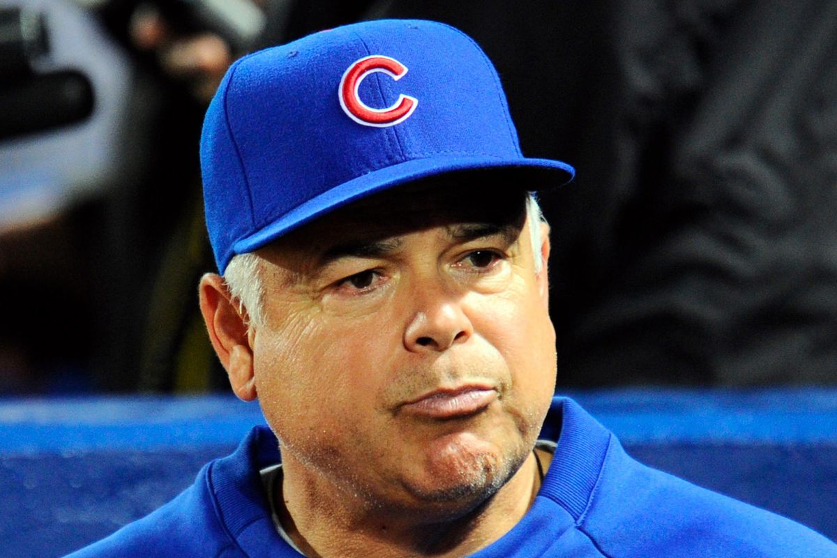 Rick Renteria has an expressive face. What is he thinking here?