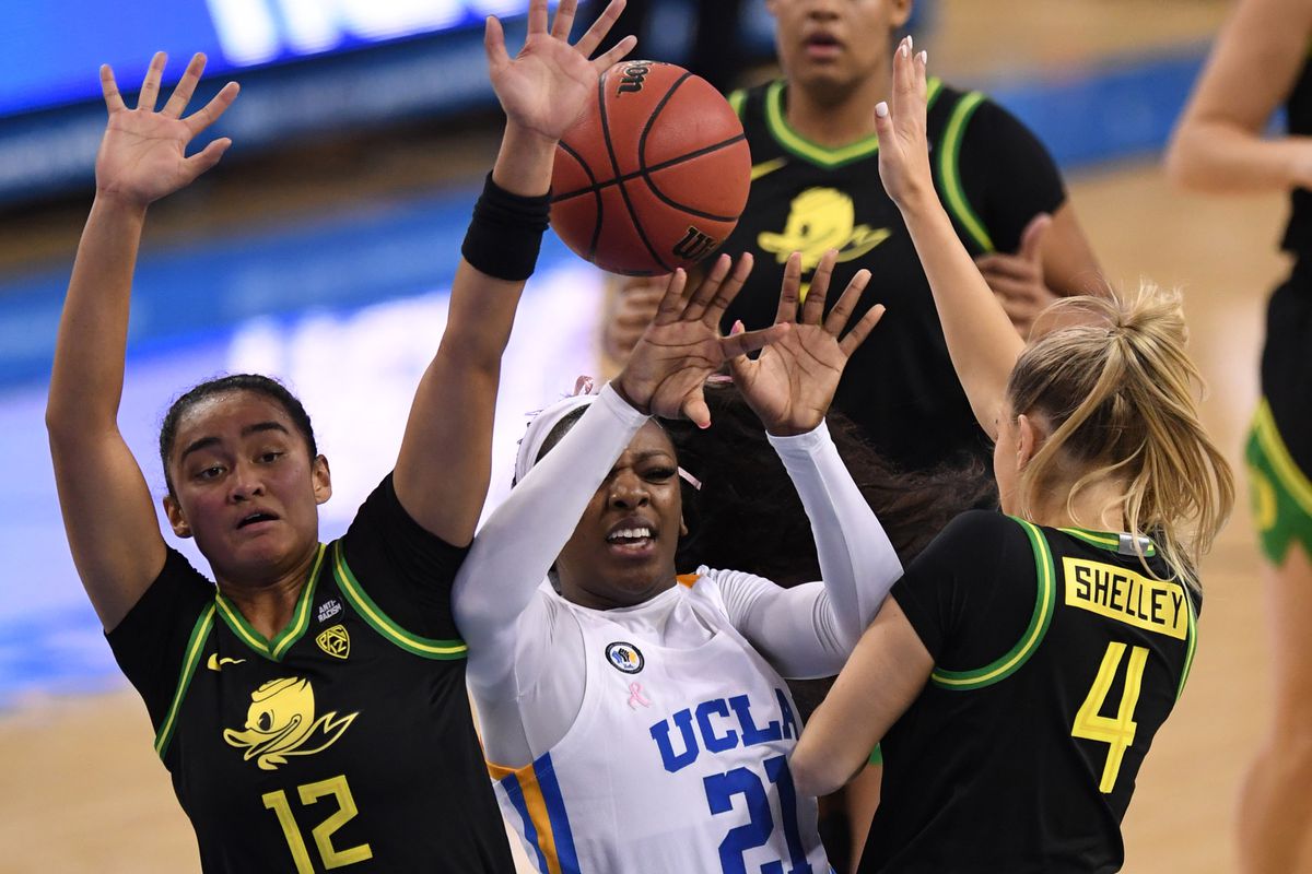 UCLA Bruins defeated the Oregon Ducks 83-56 during a NCAA basketball game.