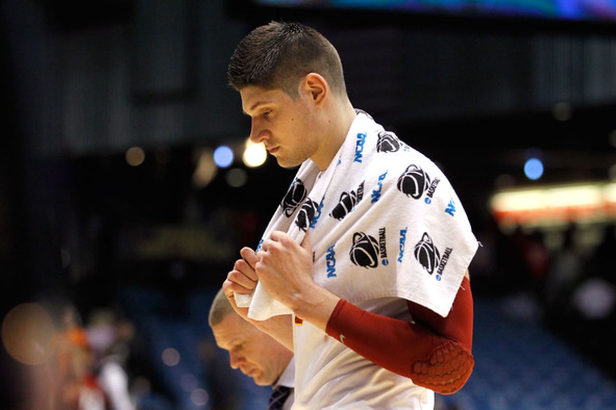 <strong>Missing in action</strong>: Junior forward Nikola Vucevic finished with just 11 points on five shot attempts.