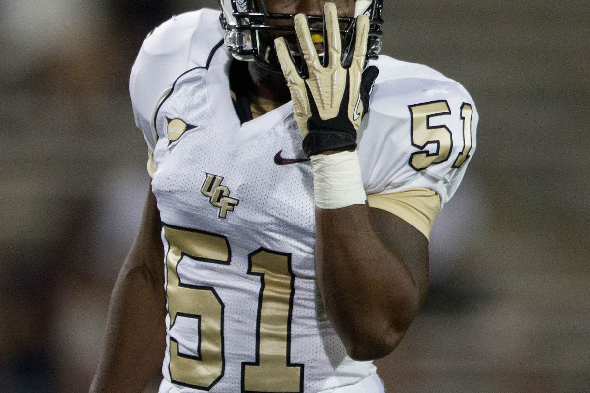 Central Florida (and linebacker D.J. Williams) can't feel their face.