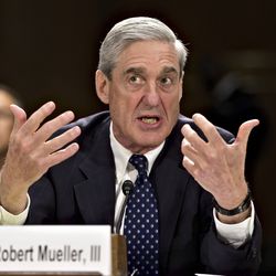 In this June 19, 2013, file photo, then-FBI Director Robert Mueller testifies on Capitol Hill in Washington. When special counsel Mueller testifies before Congress it will be a moment many have been waiting for.
