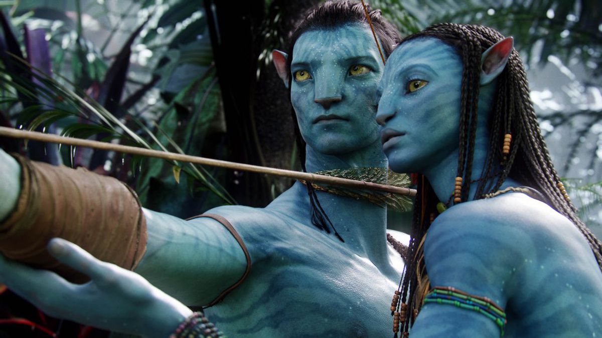 two blue aliens in Avatar
