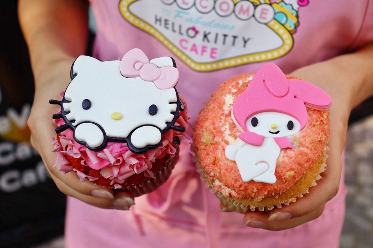 Two new cupcakes on the fall menu at the Hello Kitty Cafe Las Vegas.