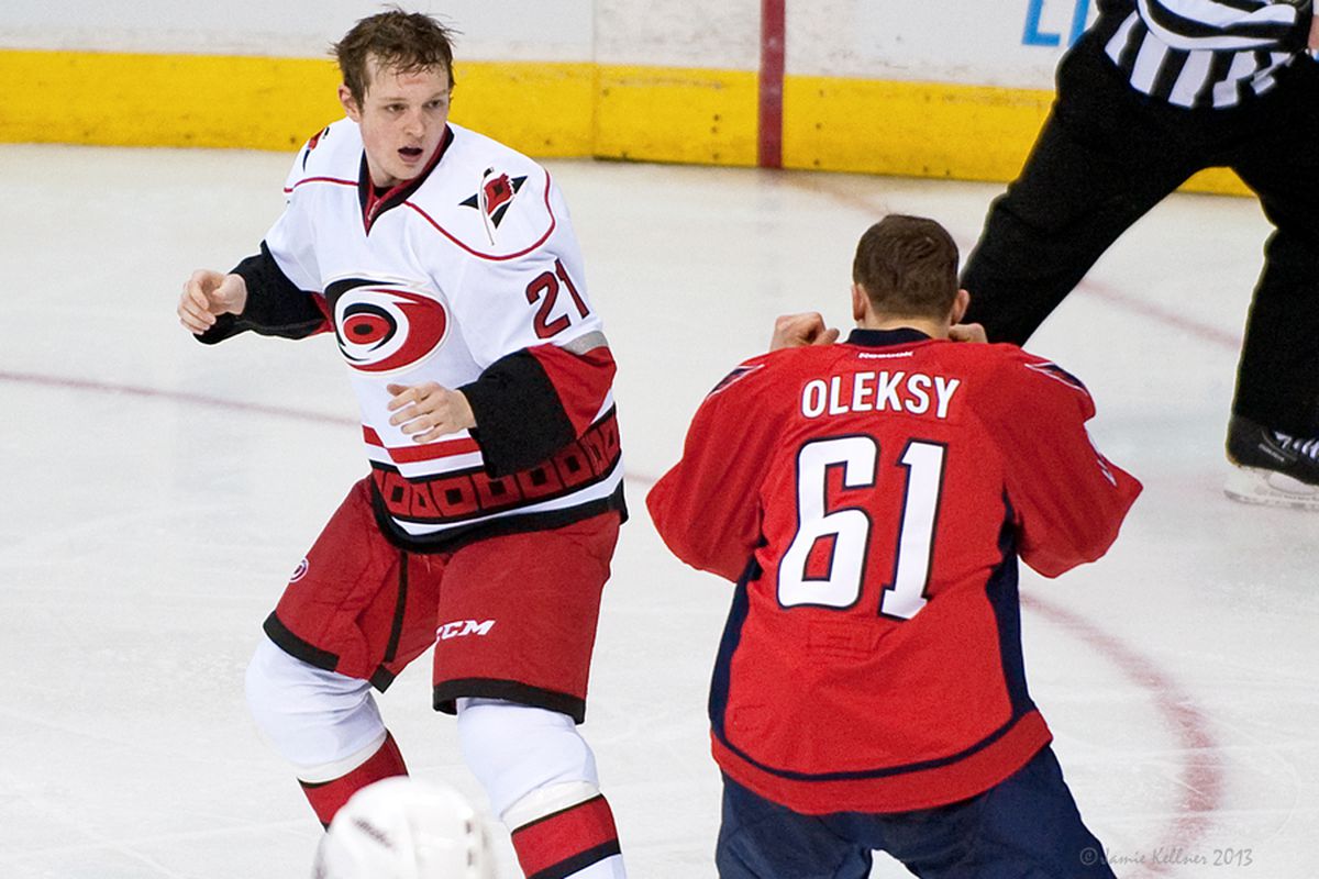 Drayson Bowman’s decision to fight Steve Oleksy was the one mistake made by the Canes in a dominant 4-0 win Tuesday in Washington.