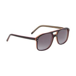 Double-Bridge Aviator Sunglasses - Black & Pink, $275