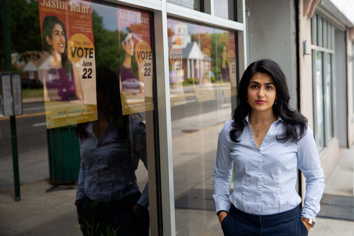 Queens City Council candidate Jaslin Kaur has been an advocate for helping taxi and livery drivers in part because of seeing her father’s financial struggles.
