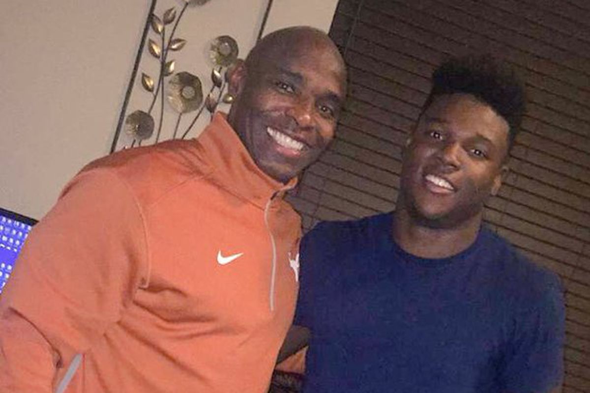 Charlie Strong and Chris Brown
