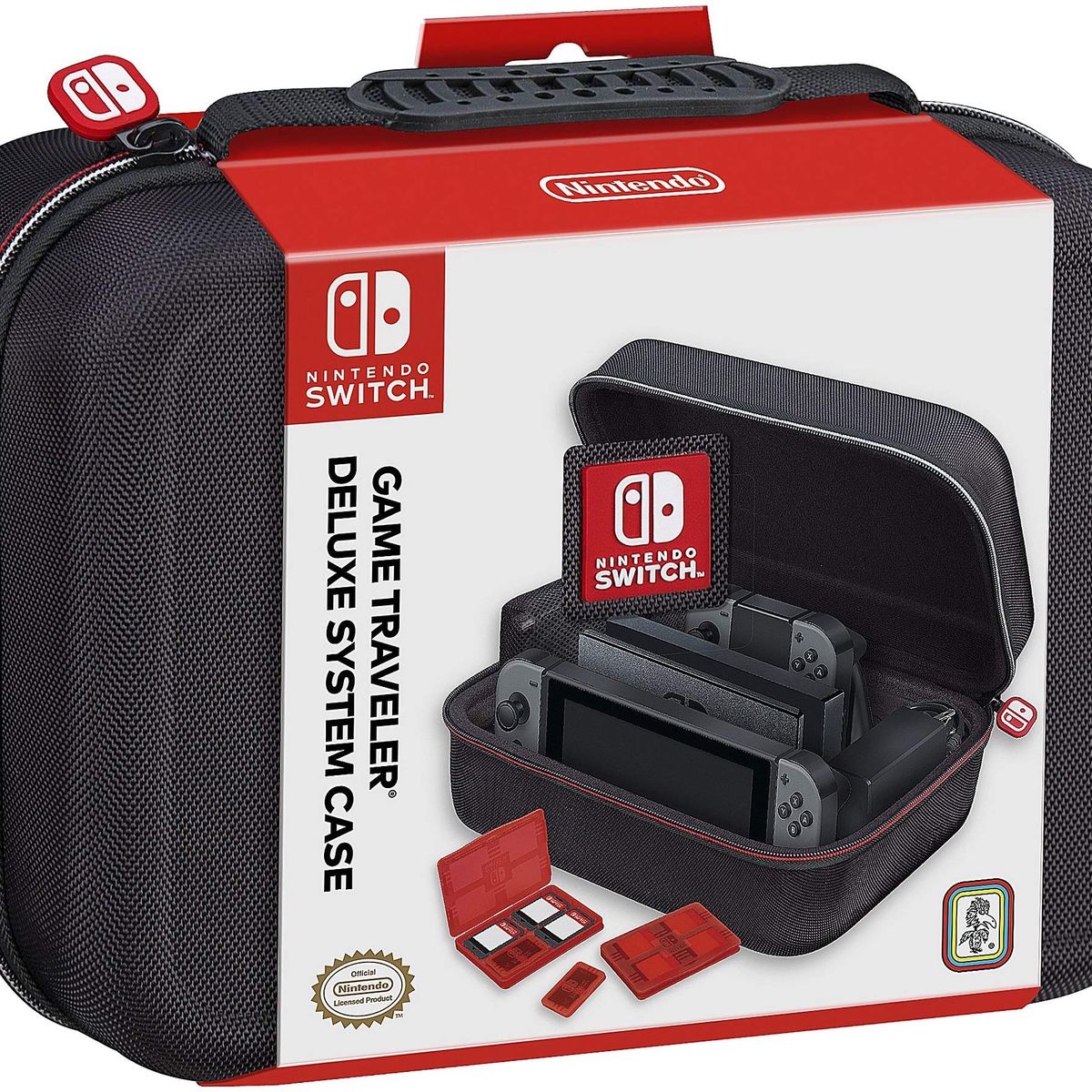 A product shot of the Nintendo Switch System Carrying Case