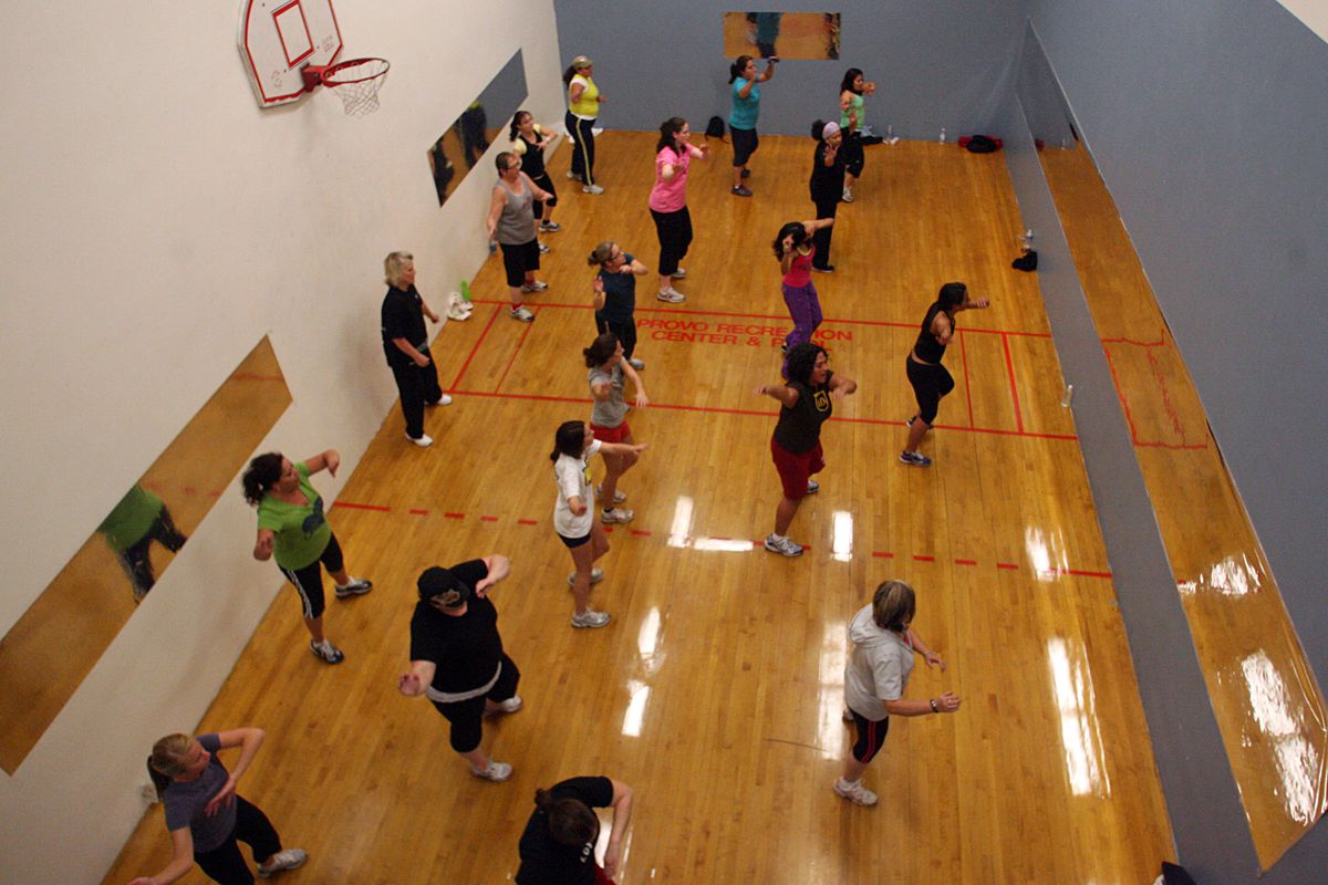 Kimberley Cruz teaches her Zumba class at the Provo Recreation Center in Provo in 2010.