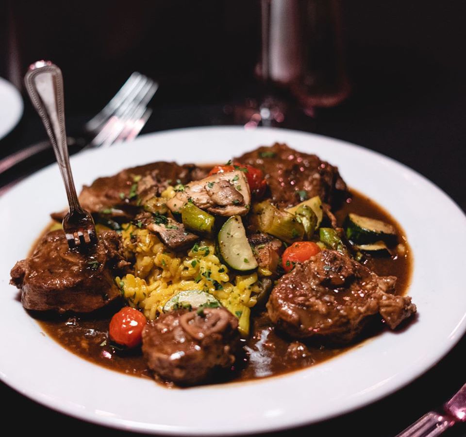Osso bucco remains on the Italian specialty menu for takeout and delivery at the Bootlegger Italian Bistro.
