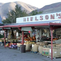 Nielson's fruit stand in Willard, Utah.