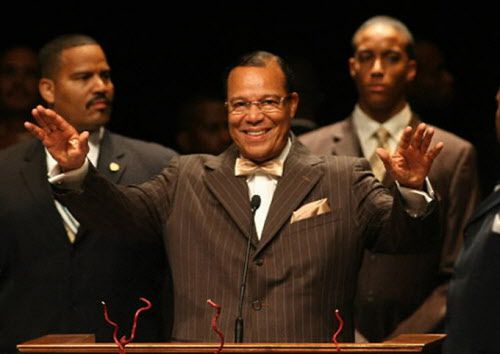 Minister Louis Farrakhan, National Representative of the Honorable Elijah Muhammad and the Nation of Islam speaks during the Holy Day of Atonement commemorating the 12th Anniversary of the Million Man March on Tuesday,Oct. 16, 2007 at the Atlanta Civic Ce