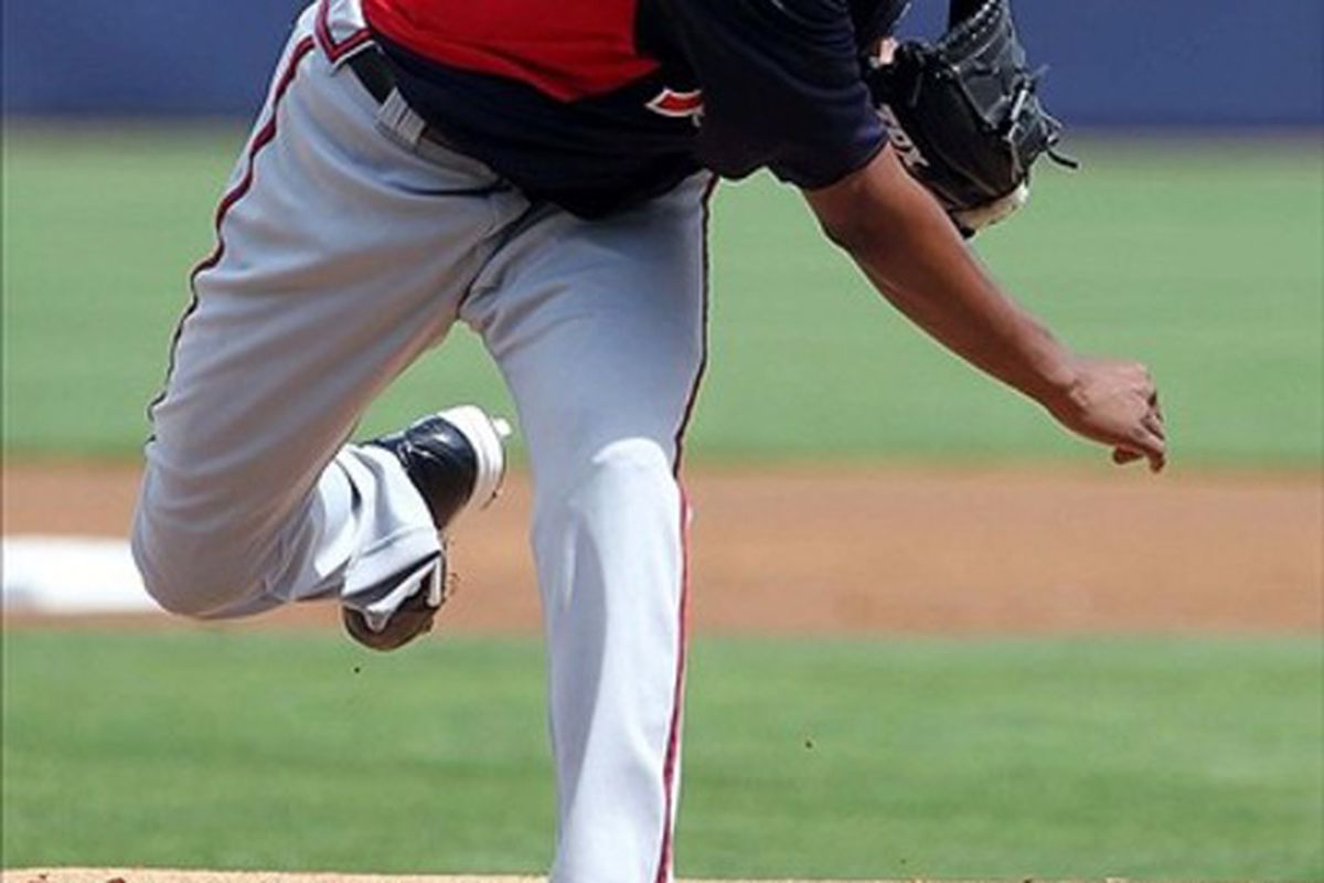 What's wrong with Julio Teheran? Nothing.
Credit: Kim Klement-US PRESSWIRE