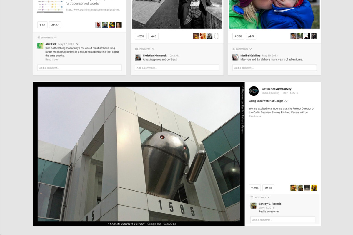 Gallery Photo: Google+ redesign photos