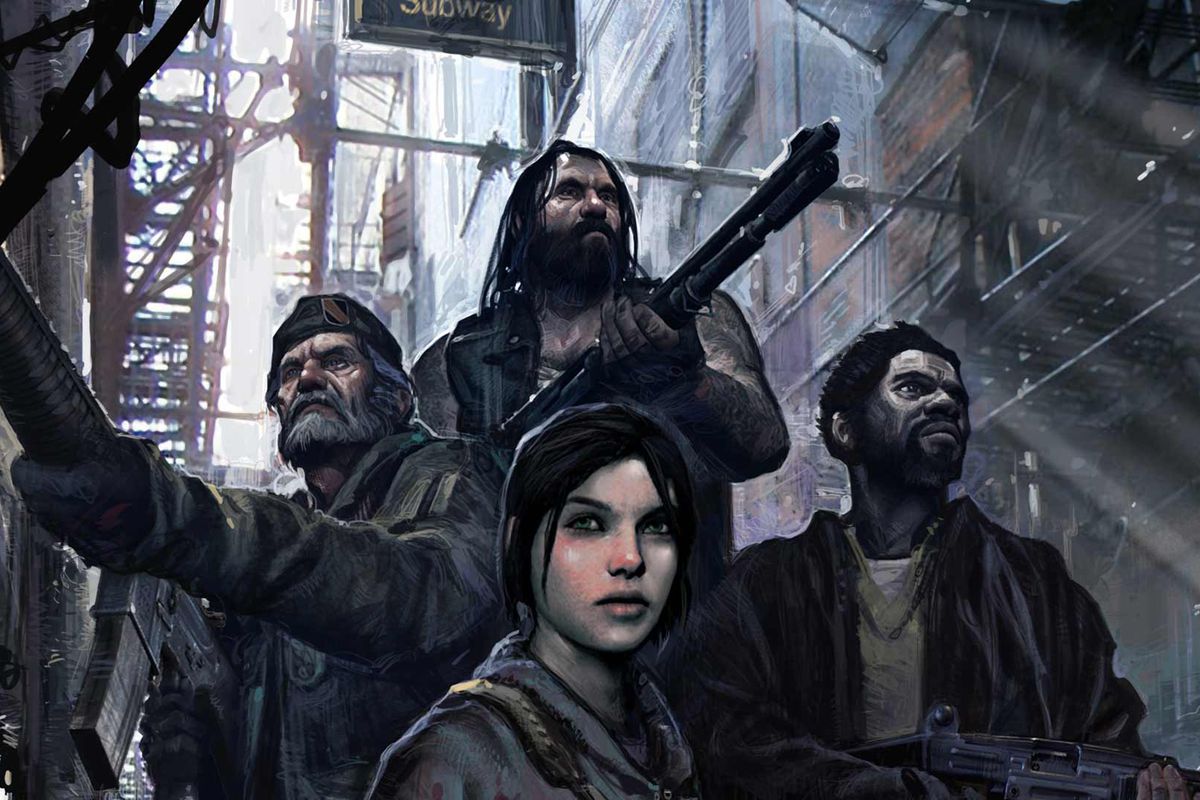 Artwork of the four survivors from the original Left 4 Dead.
