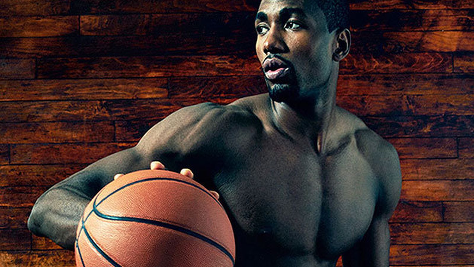 Naked Serge Ibaka is on the cover of ESPN Body 2014 - Welcom
