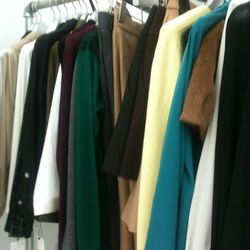 A rack of womenswear
