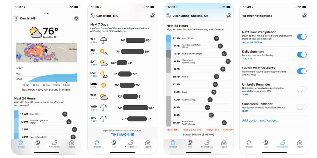 Weather App Dark Sky Gets A Major Design Update On Ios The Verge