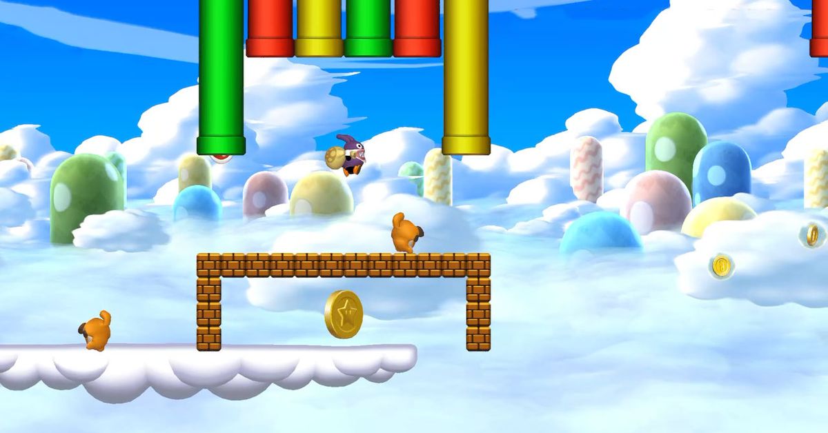 New Super Mario Bros. U Deluxe guide: Meringue Clouds Star Coins