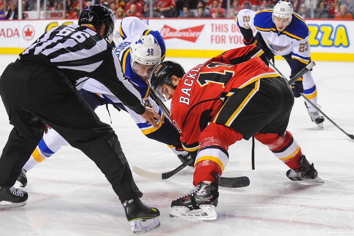 The Flames and Blues Face Off
