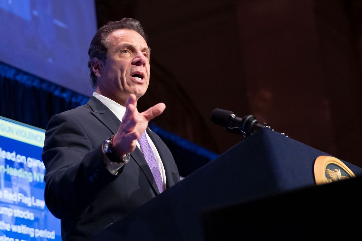 Andrew Cuomo speaks at an Association for a Better New York luncheon.