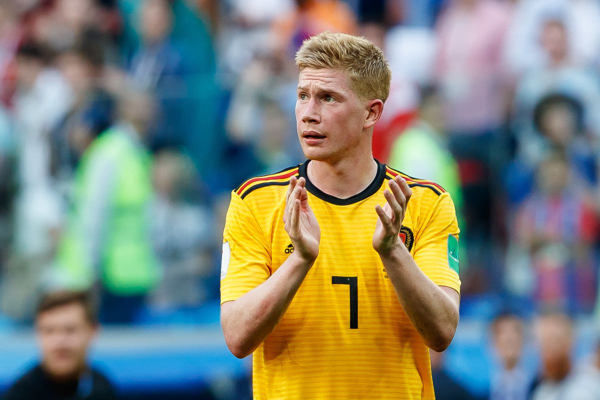 SAINT PETERSBURG, RUSSIA - JULY 14: Kevin de Bruyne of Belgium gestures during the 2018 FIFA World Cup Russia 3rd Place Playoff match between Belgium and England at Saint Petersburg Stadium on July 14, 2018 in Saint Petersburg, Russia.