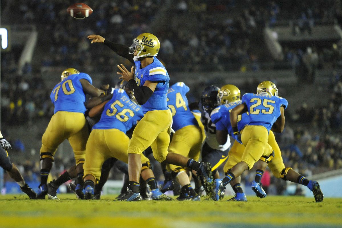The Bruin offensive line added a new face for 2014