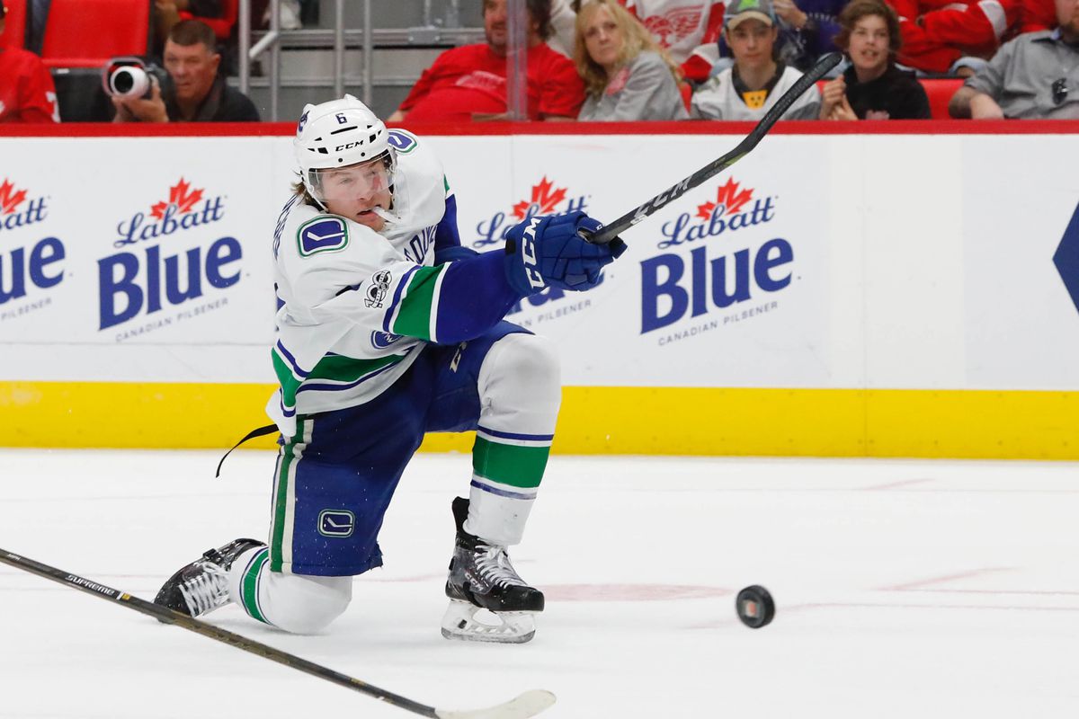 NHL: Vancouver Canucks at Detroit Red Wings
