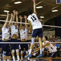 BYU playing California Baptist on February 7, 2015 in Provo.
<img height="1" width="1" src="http://beacon.deseretconnect.com/beacon.gif?cid=251664&pid=7&reqid=143314&campid=" />