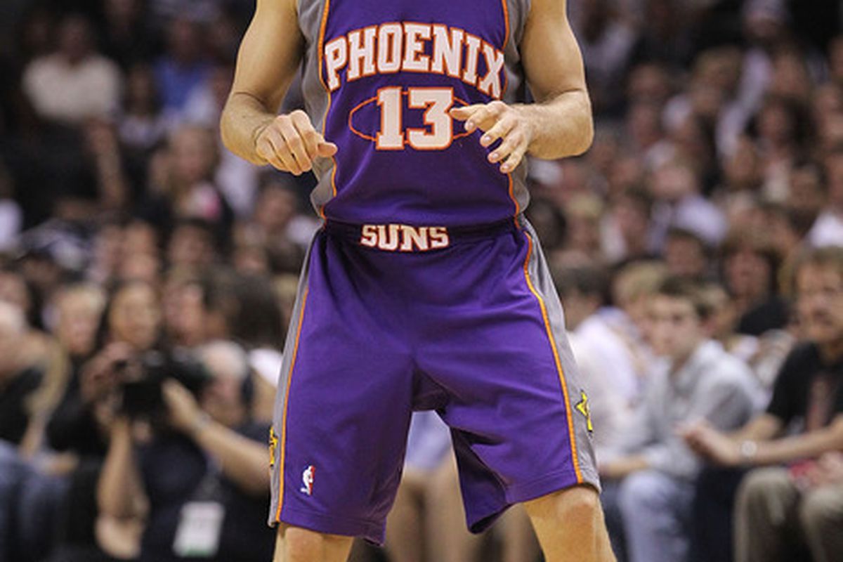 Who can forget this, as Nash only required one open eye in game 4 to help the Suns complete the sweep of the Spurs in 2010?