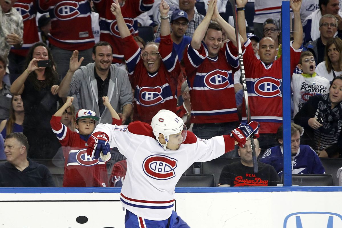 Rene Bourque has three goals in three games to start the playoffs for the Montreal Canadiens.
