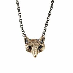 Workhorse Jewelry <a href="http://www.ofakind.com/editions/1971-LILA-BLACK-DIAMOND-FOX-NECKLACE">Lila Black Diamond Fox Necklace</a> $90 (down from $235)