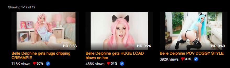 Bell delphine pornhub BelleDelphine's Porn