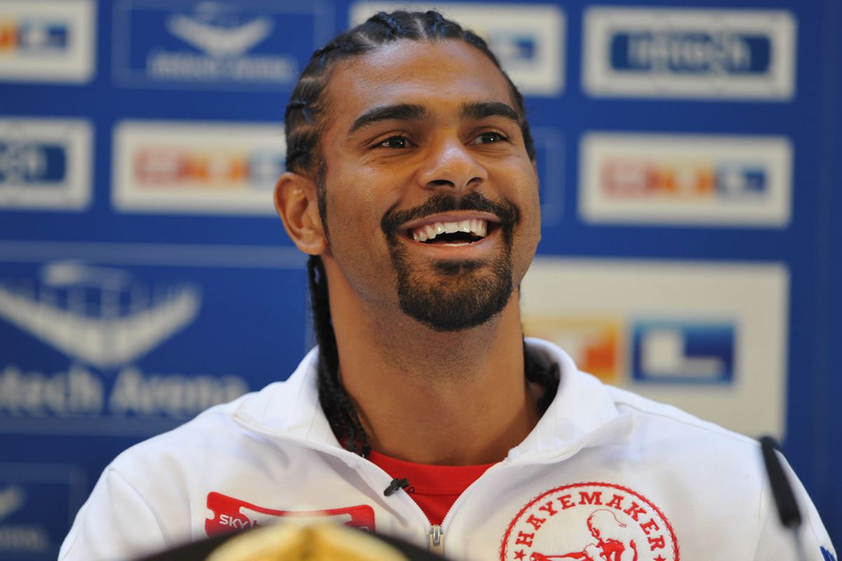 David Haye is dipping into his bag of tricks to annoy Wladimir Klitschko ahead of Saturday's fight. (Photo by Stuart Franklin/Bongarts/Getty Images)