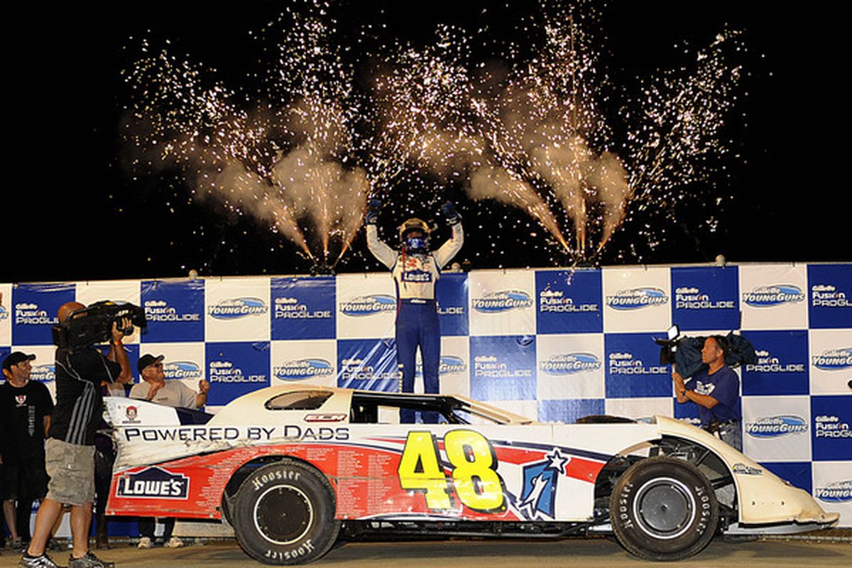 Events like annual Prelude to the Dream at Tony Stewart's Eldora Speedway, won in 2010 by Jimmie Johnson, is just one example of the giving heart of NASCAR and it's competitors. (Photo by John Harrelson/Getty Images for True Speed Communication)