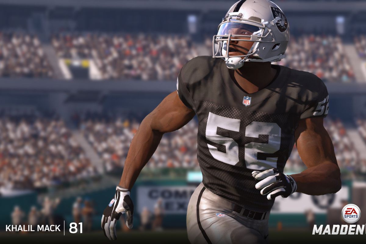 Khalil Mack as rendered in the Madden NFL 2015 video game