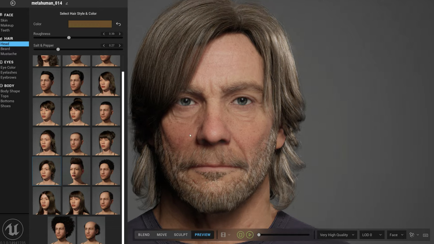 Epic's new MetaHuman tool lets you craft realistic faces inside a browser -  The Verge