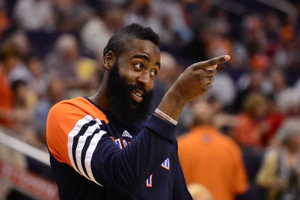 James Harden before tonight's game: "I'm gonna score a ton of points. Ya hear me?"