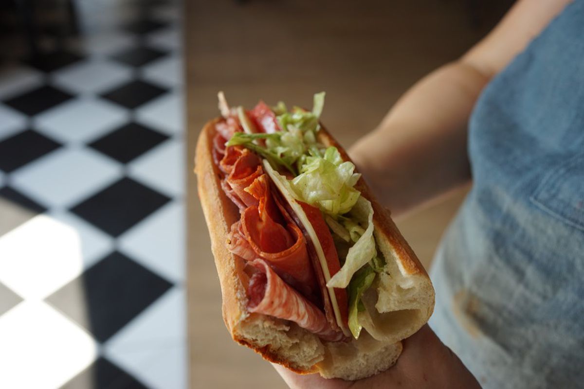 An Italian sub from Mae’s Market and Cafe in Old Town