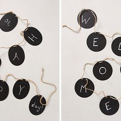 <b>Chalkboard anything</b>: <b>Anthropologie</b> <a href="http://www.anthropologie.com/anthro/product/clothes-party/32802258.jsp?cm_sp=Grid-_-32802258-_-Large_5#/'>Blackboard Garland</a>, $18