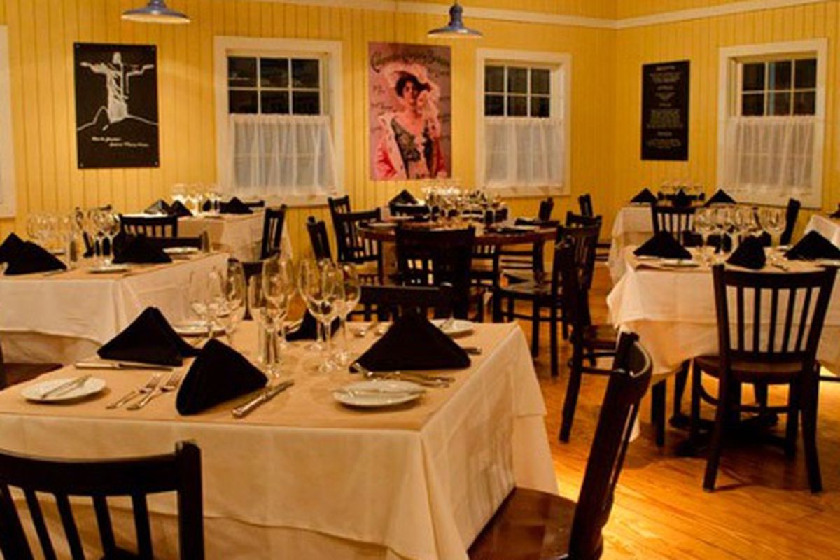  The dining room at Botekim Brazilian Bistro. 