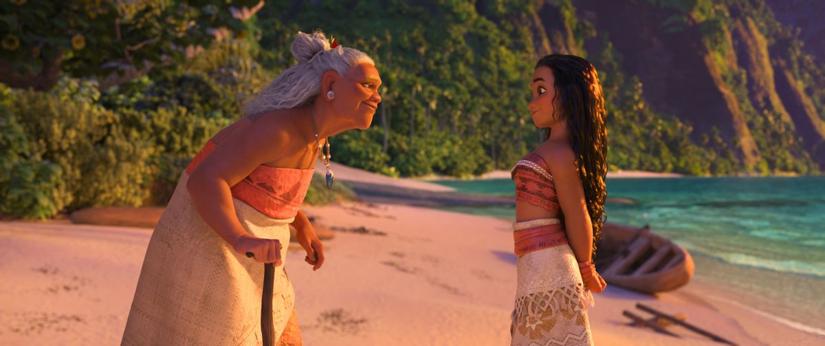 Moana and her grandmother