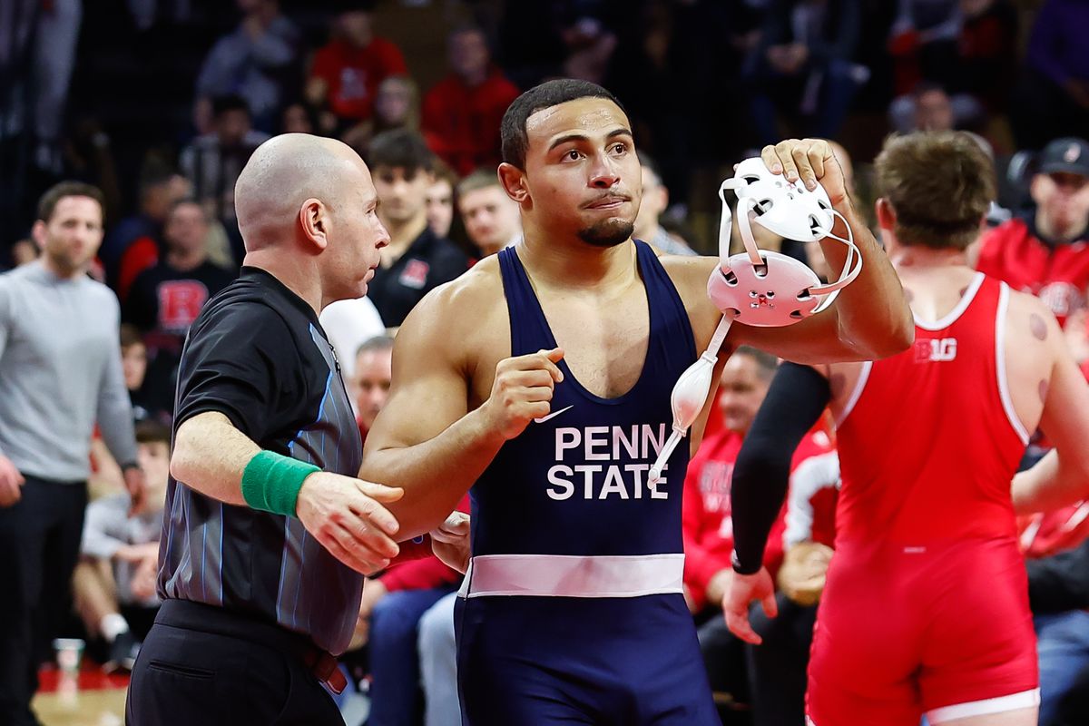 COLLEGE WRESTLING: FEB 10 Penn State at Rutgers