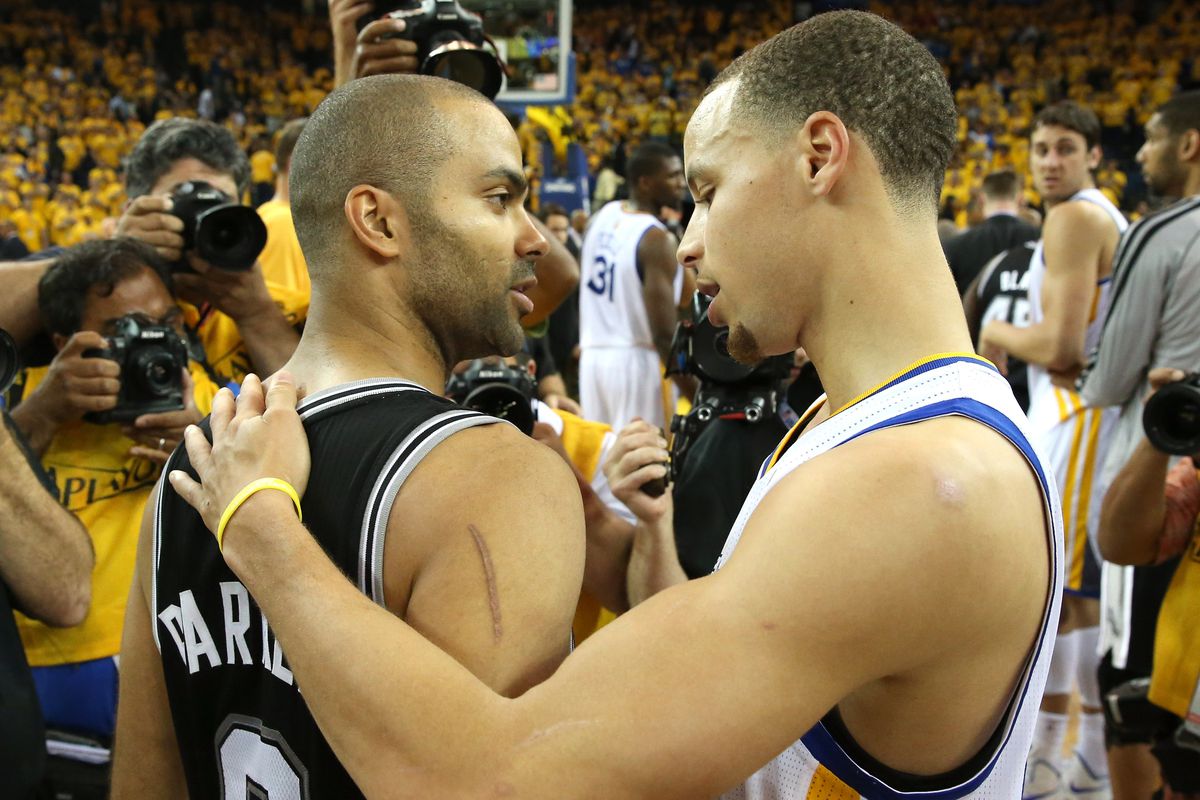 Perhaps Curry will be on the other side of the handshake next year. 