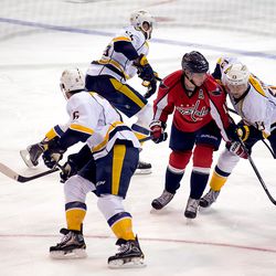 Backstrom Surrounded By Predators