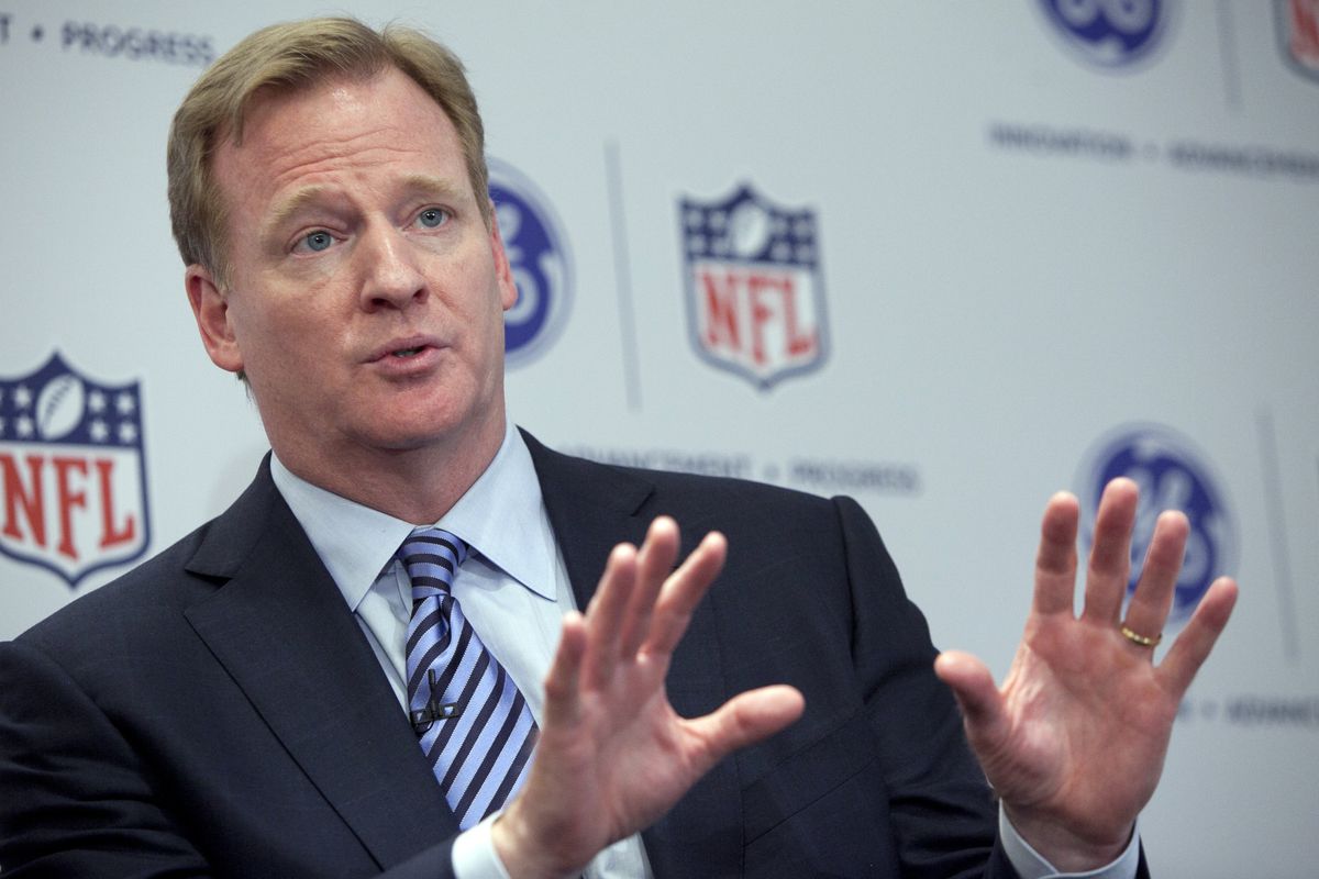Goodell begs raucous feminists not to mess up his hair after new NFL rule banning purses draws ire