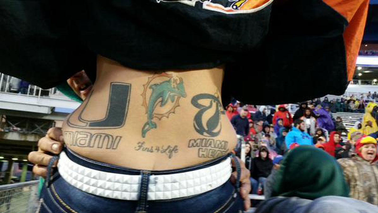 Miami sports fan shows off her 'Champ Stamp' tattoo - SBNation.com