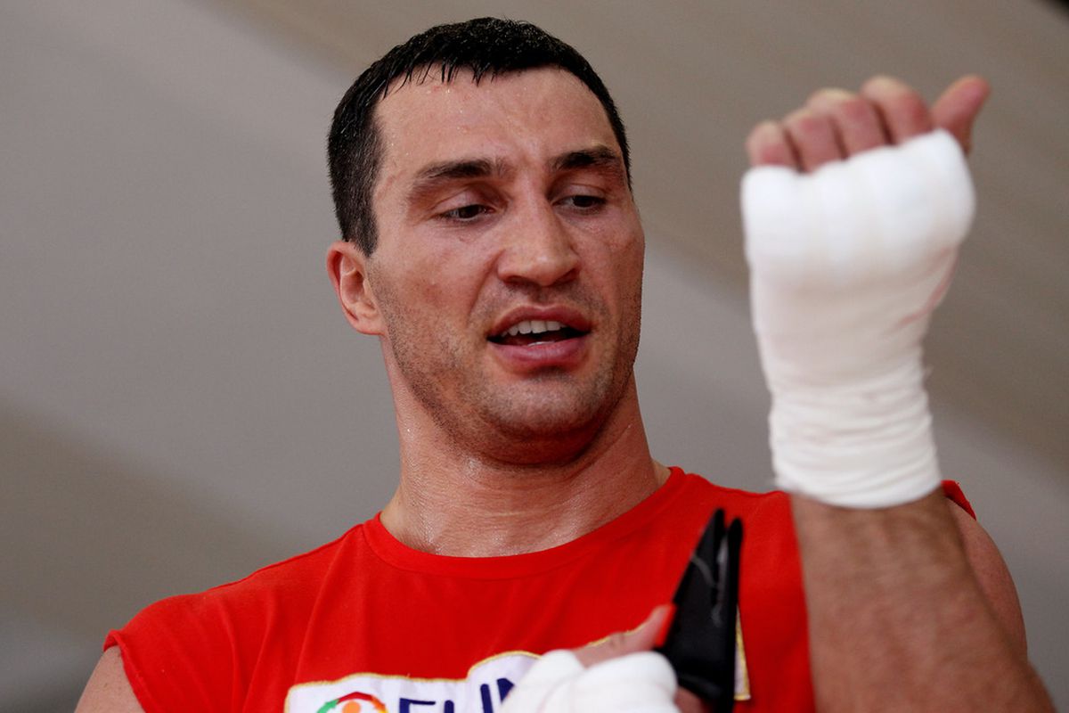 Wladimir Klitschko is in defensive mode as criticism of his next opponent comes in. (Photo by Scott Heavey/Getty Images)